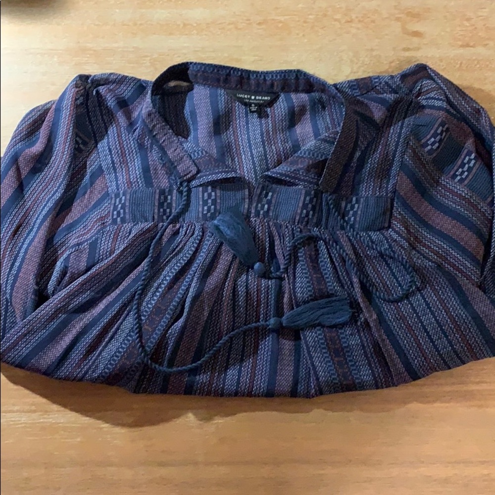 Lucky Brand transparent blouse